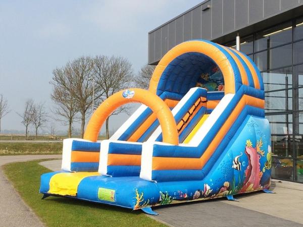 Customized Ocean Commercial Inflatable Slide Fire Resistant Inflatable Bounce