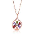 Color Change Stone Hot Selling Fashion Multi Color Round Shape Drop Earrings for