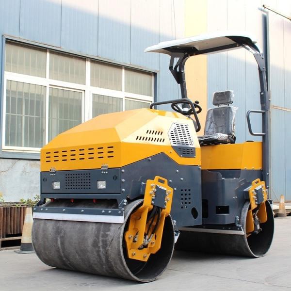 35KN Exciting Force 0.5-3ton Steel Drum Asphalt Road Roller with 2580 * 1410 *