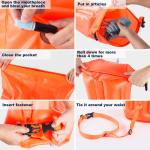 Nylon Swim Buoy Buoy Bag Factory Inflatable Floating for Open Water Swim