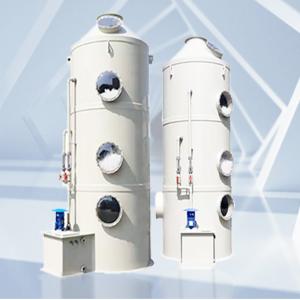 Wholesale Customized Gas Purification Baffle Spray Scrubber Tower for Air Pollution Control from china suppliers