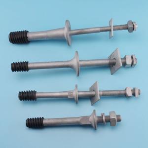 Wholesale Long Shark / Short Shark Forged steel Crossarm Insulator Pin with Nylon thread For line hardware from china suppliers