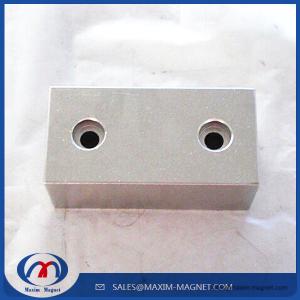 Wholesale Neodymium magnetic block with holes from china suppliers