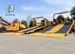 White 5 ton Wrecker Tow Truck , Howo Obstacle Flatbed Tow Truck