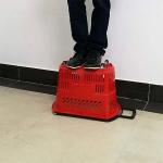 70 liter capacity red trolley and shopping basket retail store for sale