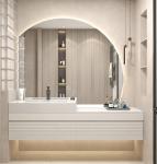 Ultra White Ceramic Countertop Basin Bathroom Wash Hand Basin Cabinet