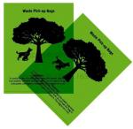 Custom Dog Poop Bag with Dispenser and Leash Clip for doggy waste on Roll,