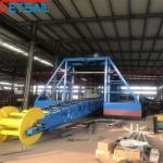 60-500 Cubic Meter Capacity River Diamond Bucket Chain Gold Dredger with