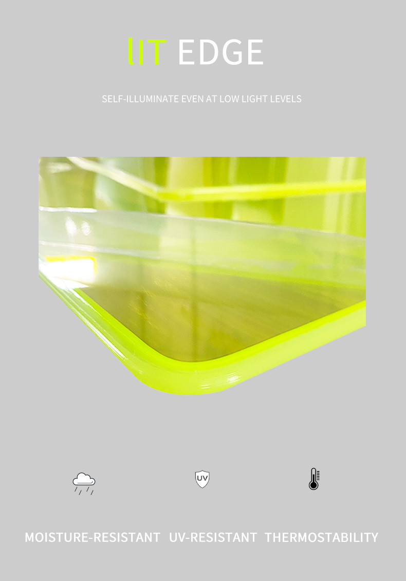 Fluorescent Neon Translucent Green Color Cast Acrylic Plexiglass Sheet For Signage
