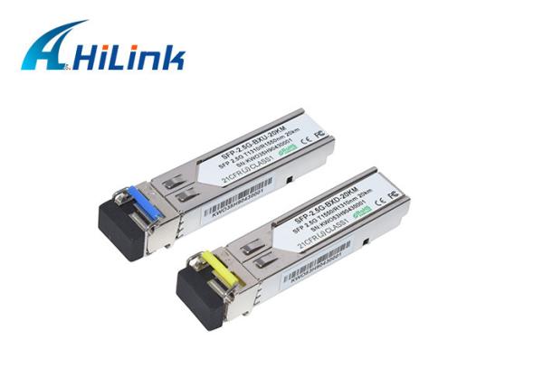 SFP Optical Transceiver Module Compatible 2.5G BIDI WDM 1310nm/1550nm LC