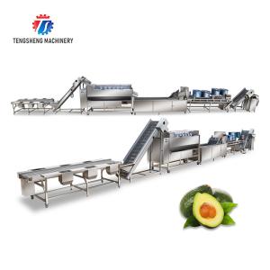 Wholesale 380V Fruit And Vegetable Processing Line Sweet Potato Picking Hair Roller Bubble Cleaning Drying Cutting Machine from china suppliers