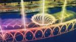 Music Control Floating Fountain Water Swing 3D Jet Fountain