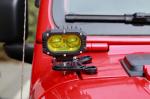 Aluminum Alloy Black LED Driving Light A Pillar Mounting Bracket for Wrangler JL