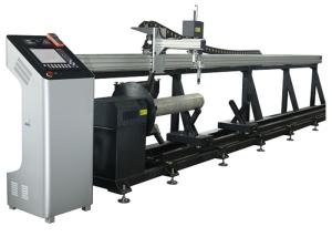 Wholesale Tube Master 2 Axis CNC Plasma Mild Steel Pipe Cutting Machine with Panasonic Motor from china suppliers