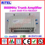 860MHz 2-PORT OUTPUT 30dB gain CATV/MATV Trunk Amplifier/Booster RTA-F8630DF