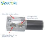 12V Billboard DC Reducer Motor Brush Commutated With Fixing Bracket