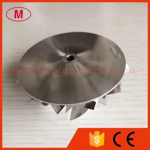 GT15-25 20G reverse 52.56/68.01mm 6+6 blades high performance turbo milling/aluminum 2618/billet compressor wheel