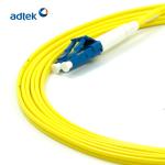 LC To LC Single Mode Fiber Patch Cord Duplex 3M Yellow PVC Optical Fiber