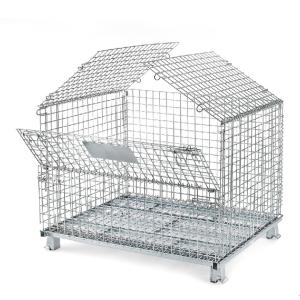 Wholesale Warehouse Wire Partitions &amp; Security Cages Wire Mesh Cart On Wheels from china suppliers