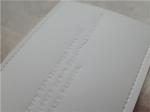 Eco - Friendly PU Leather Embossed Logo Patches For Jeans Pantone Color