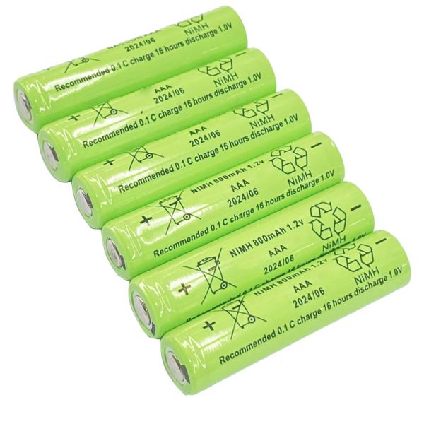 Rechargeable Battery Cells Nimh 1.2v Cell Quick Charge Aaa Size Batteries 800mah