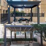 Aluminum Alloy Electric Louver Turning Pavilion Outdoor Pavilion With Stylish