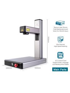 Wholesale 20W optical fiber laser intelligent Lite marking machine DIY metal stainless steel from china suppliers