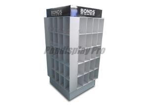Wholesale Store Floor Standing Cardboard Pallet Display Lightweight With 80 Pockets from china suppliers