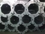 Q345 220kv Galvanized Power Transmission Poles Once Forming Without Joint