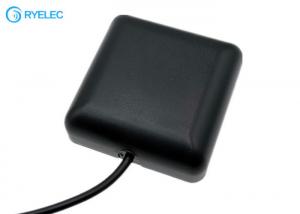 China Outdoor 868mhz Ceramic Patch RFID Ground Plane 50*50mm Black Square Antenna with SMA Male Connector on sale