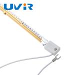 gold coating Ruby Slim Infrared Halogen Lamp 1200W 230V Quartz tube