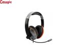 Active Noise Cancelling Wired Gaming Headphones , Computer Headphones With Mic