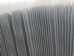 China Wholesale 100pcs MOQ Grey Color Pleated Mosquito Net Door Resin Coated Fiberglass Window Mesh Screen 0.26mm on sale