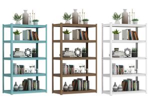 Wholesale 4 Layer 690mm Free Standing Metal Shelves Adjustable Heavy Duty from china suppliers