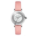 Diamond Inlaid 32mm Leather Strap Watch Luxury Decorative Waterproof