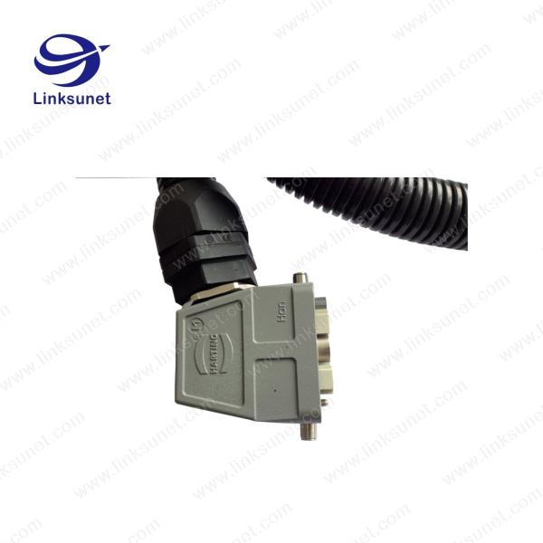 Large Current Customized Harting Heavy Duty Connectors CONN HOOD Side Entry SZ6B