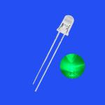 5mm 1.5Hz 12V 1/6 Duty Cycle Green Color 515-525nm 5000-7000mcd Round Head