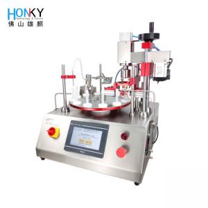 China Rose Oil 30BPM Glass Vial Filling Capping Machine With Ceramic Pump on sale