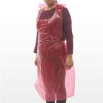 Sleeveless Disposable LDPE Apron , Latex Free Plastic Throw Away Aprons
