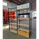 4 Post Supermarket Display Shelf Four Column Shelving For Grocery Store