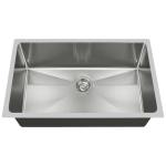 32X21'' SS Single Bowl Handmade Kitchen Sink Satin Finish Undermount