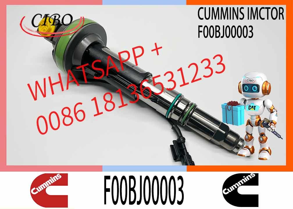 Common Rail Fuel Injector 288-2078 2882078 F00BJ00002 F00BJ00003 for Cummins QSK19 QSK60 Engine
