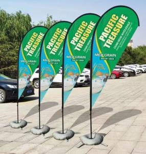 Wholesale Flying Custom Feather Promotional Flag Pipe For Advertising Teardrop Banner Swooper Flag from china suppliers