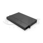 Cold Rolled Steel Fiber Patch Panel 24 Fibers Capacity 19-Inch Rack Mount with