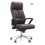 Classic Executive Office Xecutive Chair Brown Leather 3d Shift 350mm Aluminum