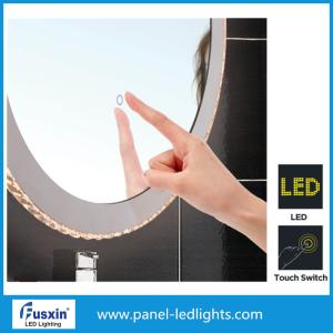 Wholesale Oval Smart Tocuch Switch LED Strip Mirror For Cosmetic Round Illuminated Bathroom Mirror from china suppliers