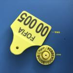 134.2khz Livestock Numbering Electronic Sheep Tags Rfid Animal TPU Material