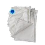 IMPA 232906 Reclaimed Cotton Cut Used T-shirt Cloth Printed WHITE Rag 10kg White