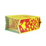 50-120 Grams Popcorn Packaging Bags Yellow Popcorn Boxes Greaseproof Recyclable