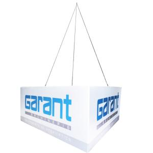 Wholesale Hanging Tube Fabric Trade Shows , Digital Printing Triangle Fabric Pop Up Stands from china suppliers
